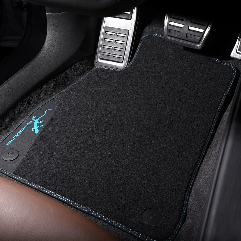 Audi Signature Velour Floor Mat Set – Tailored Fit with Contrast Stitched Trim