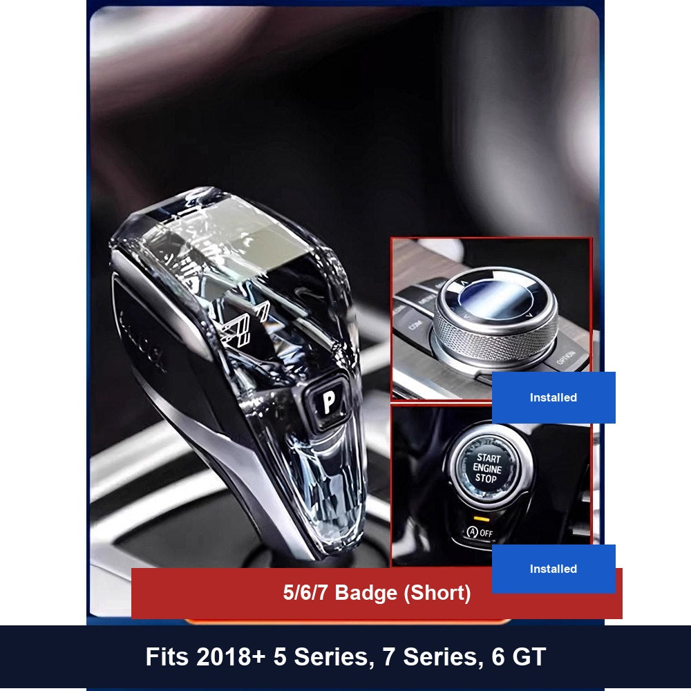 BMW Crystal Gear Knob - Synced Ambient Light X3 X4 iX3