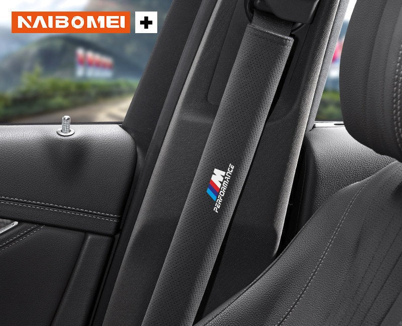 BMW M Performance seat belt shoulder pad, black, single, 33cm
