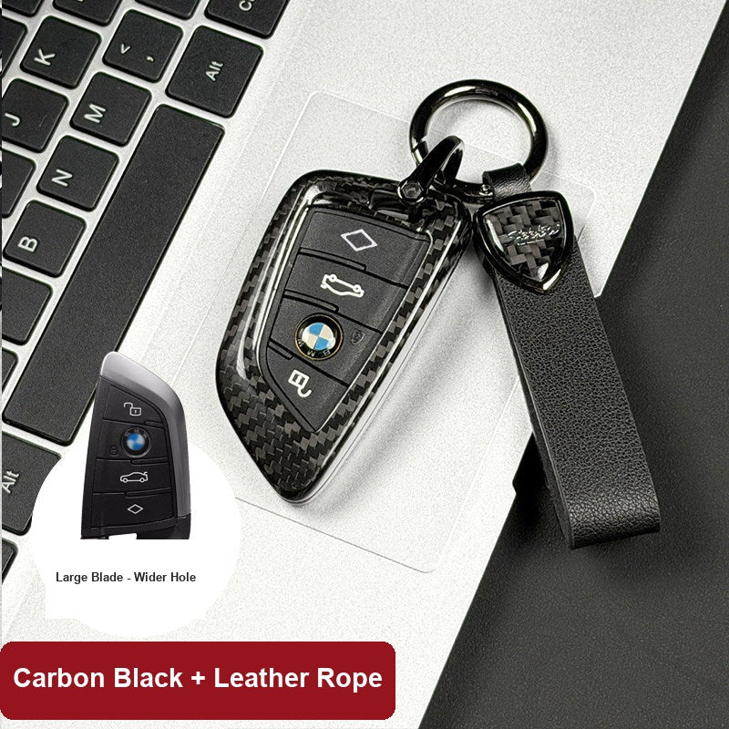 BMW Real Carbon Fiber Blade Key Fob Case - Luxury Protective Cover