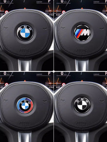 Emblema para volante BMW - Superposición de emblema central personalizado