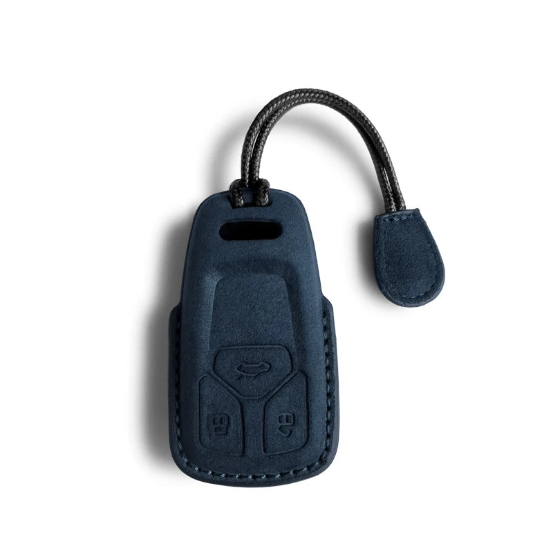 Audi Sport Suede Key Case – 3D Full-Wrap Stitched Cover in Four Signature Colours