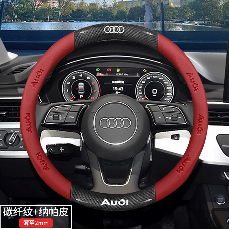 Audi steering wheel covers for A4L, A6L, A3, Q2L, Q3, Q5L, Q7, A5L, and A7 are dedicated ultra-thin car handlebars