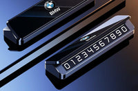 Plaque de stationnement temporaire en aluminium BMW – Numéro pour tableau de bord