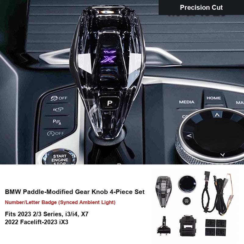 BMW Paddle-Modified Gear Knob - Synced Ambient Light