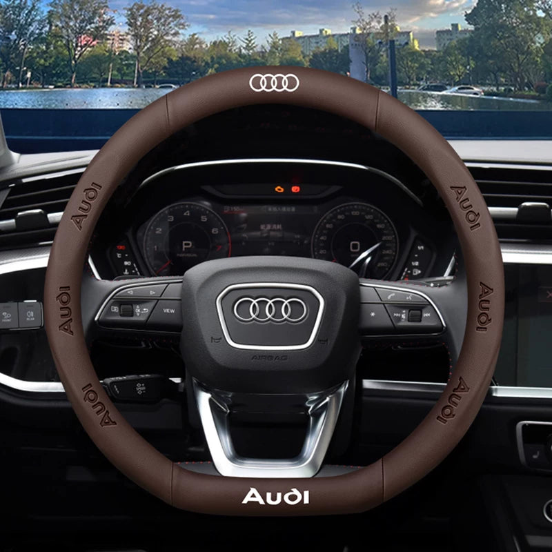 Audi steering wheel covers for A4L, A6L, A3, Q2L, Q3, Q5L, Q7, A5L, and A7 are dedicated ultra-thin car handlebars