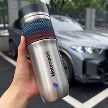 كوب حراري بطراز BMW M Motorsport الأصلي - كوب سفر معزول من الفولاذ المقاوم للصدأ