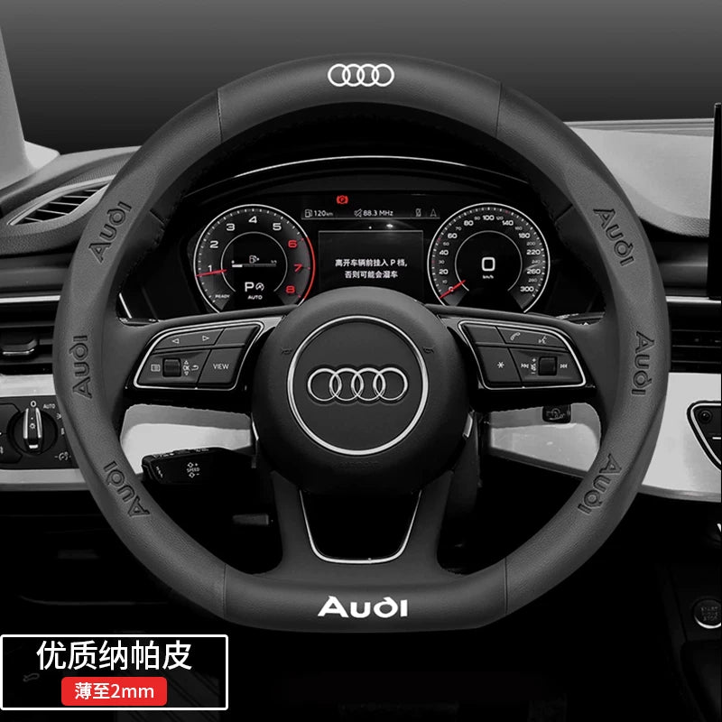 Audi steering wheel covers for A4L, A6L, A3, Q2L, Q3, Q5L, Q7, A5L, and A7 are dedicated ultra-thin car handlebars