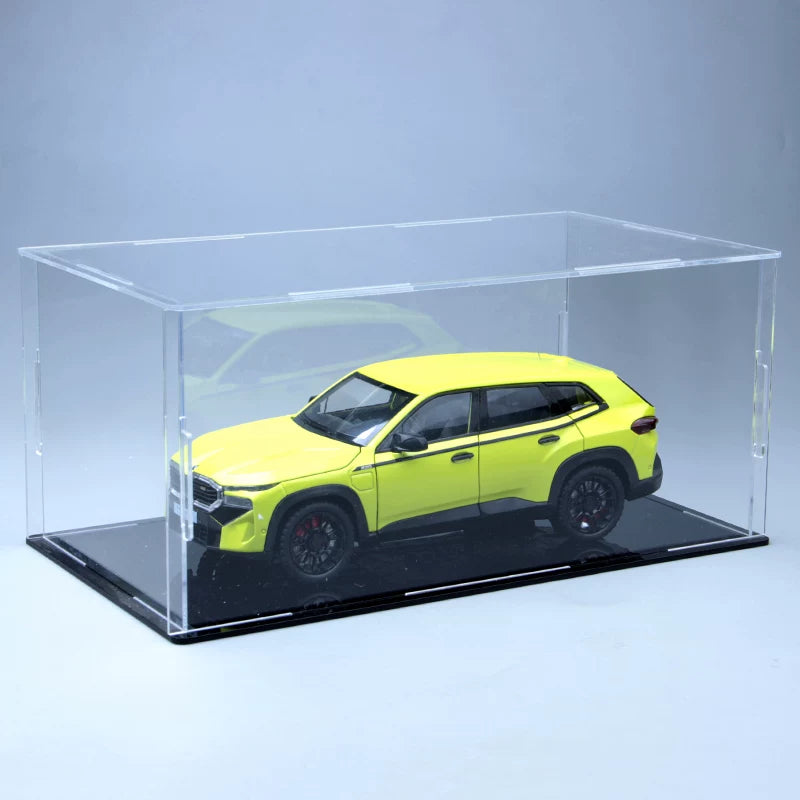 Neon Green 1:24 BMW XM diecast model – Clear Display Case