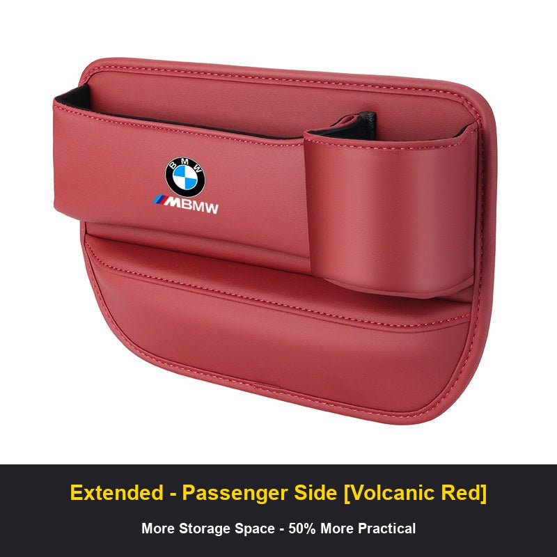 BMW seat gap organizer Extended Passenger Side Volcanic Red