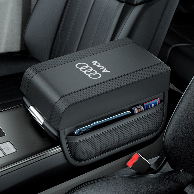 Audi Armrest Cushion – Height-Raising Centre Console Pad with Side Storage Pockets