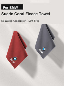 BMW suède coral fleece autodoek - was- en detailingdoek