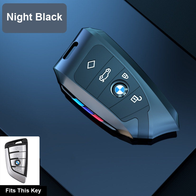 BMW key fob case - D Style Night Black [Single Shell, No Buckle]
