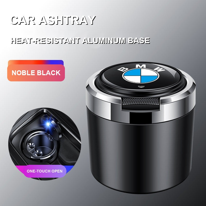 Auto-light ashtray closed position