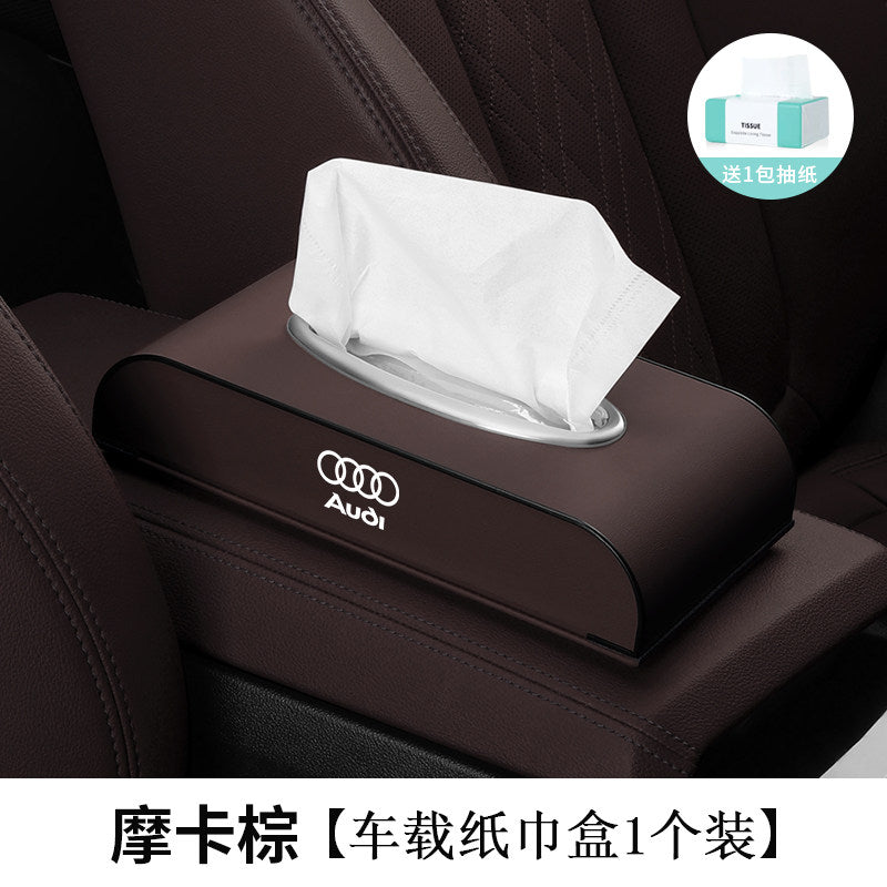 Suitable for Audi S A4LA6LA5Q5LQ7Q3 car tissue box A7A3Q2L car decoration paper drawer box