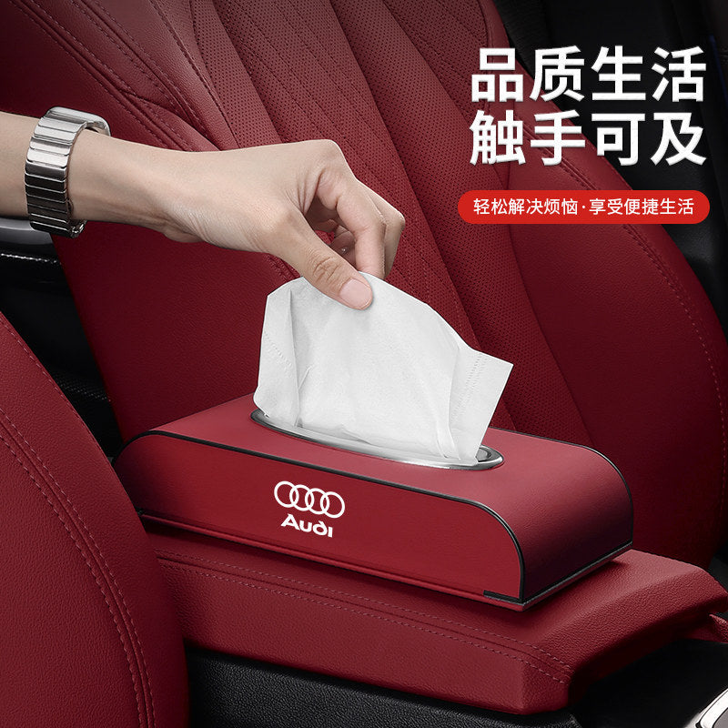 Suitable for Audi S A4LA6LA5Q5LQ7Q3 car tissue box A7A3Q2L car decoration paper drawer box