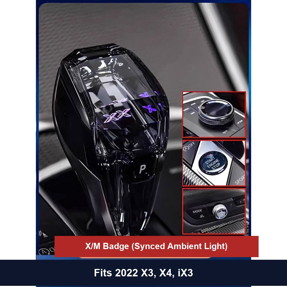 BMW Crystal Gear Knob - Synced Ambient Light 3 Series 4 Series Z4