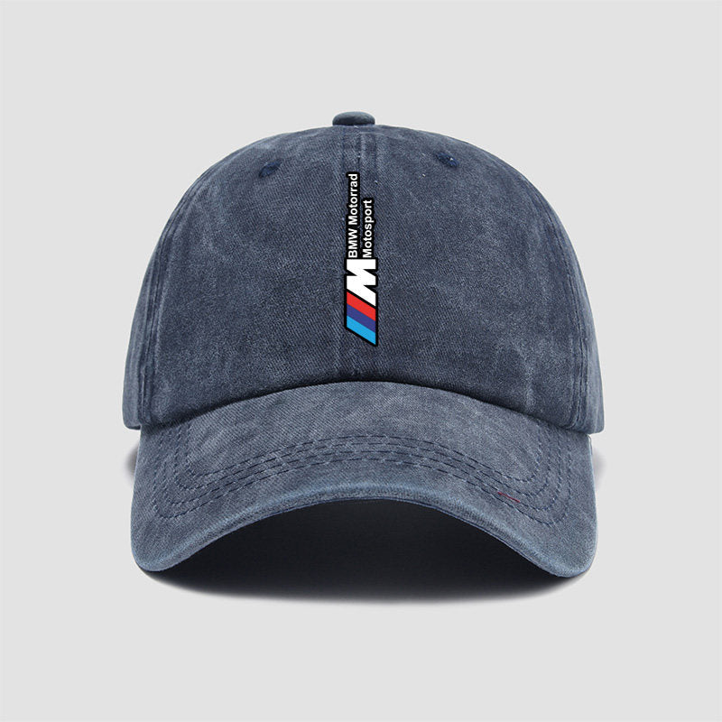 BMW M Performance washed cotton cap in navy with embroidered M logo