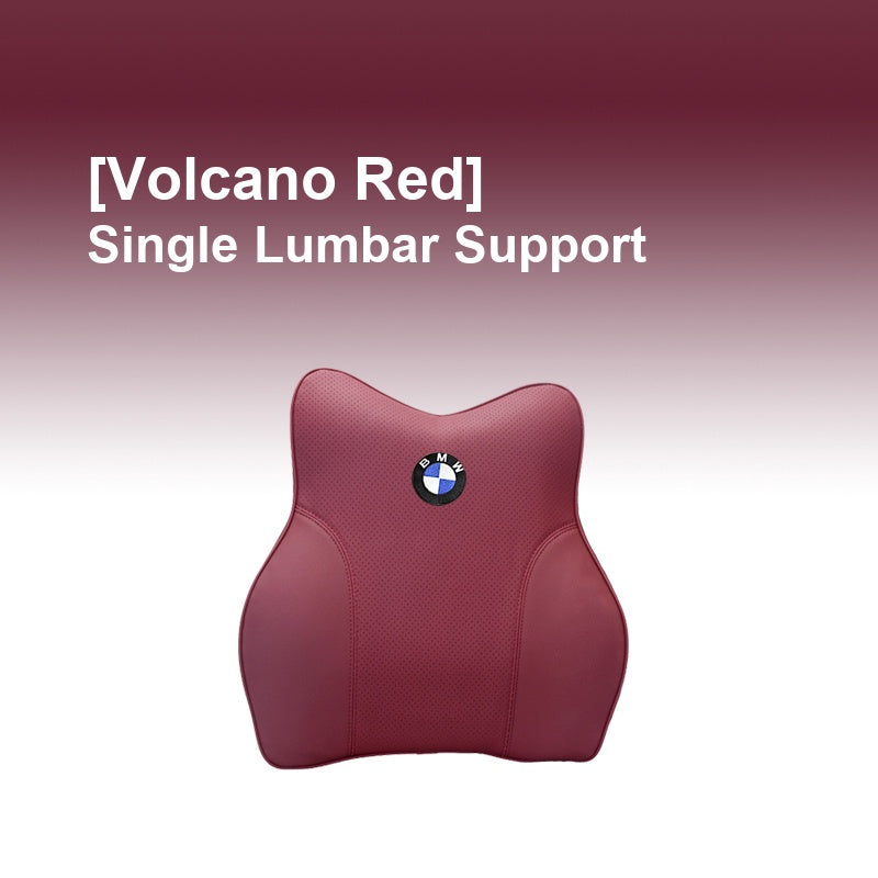 BMW Volcano Red - Single Lumbar Support - Memory Foam Cushion
