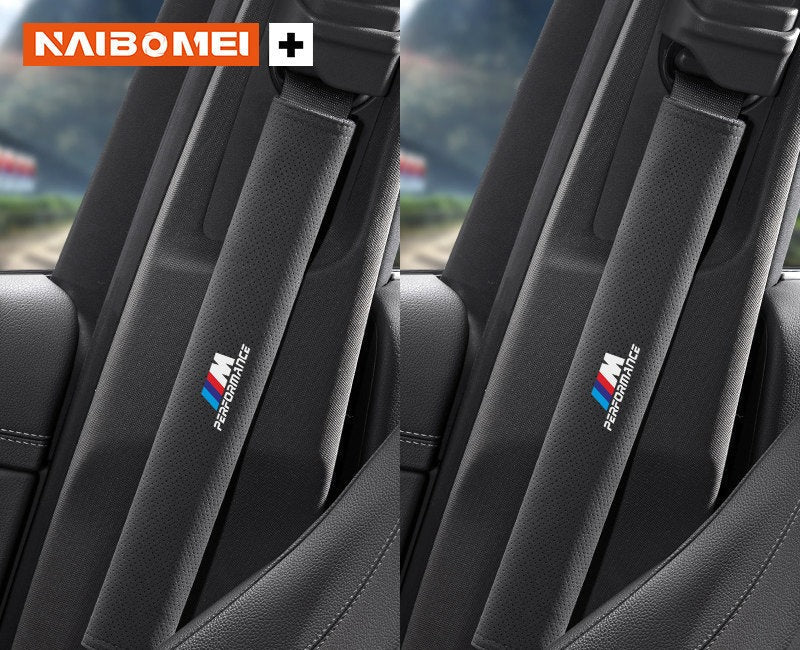 BMW M Performance seat belt shoulder pad, black, pair, 33cm