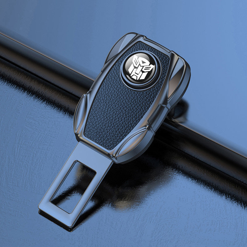 BMW leather grain seat belt extender angled pair view