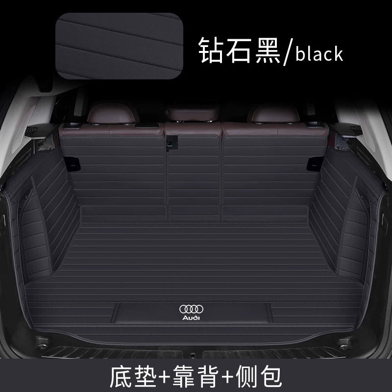 For Audi Q3 Q4 Q5L Q7 Q8 Leather Backup Mat A3 A4 A5L A6 A7 Car Trunk Mat