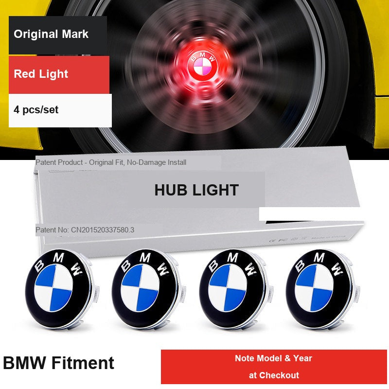 BMW original mark hub light red light 4 piece set