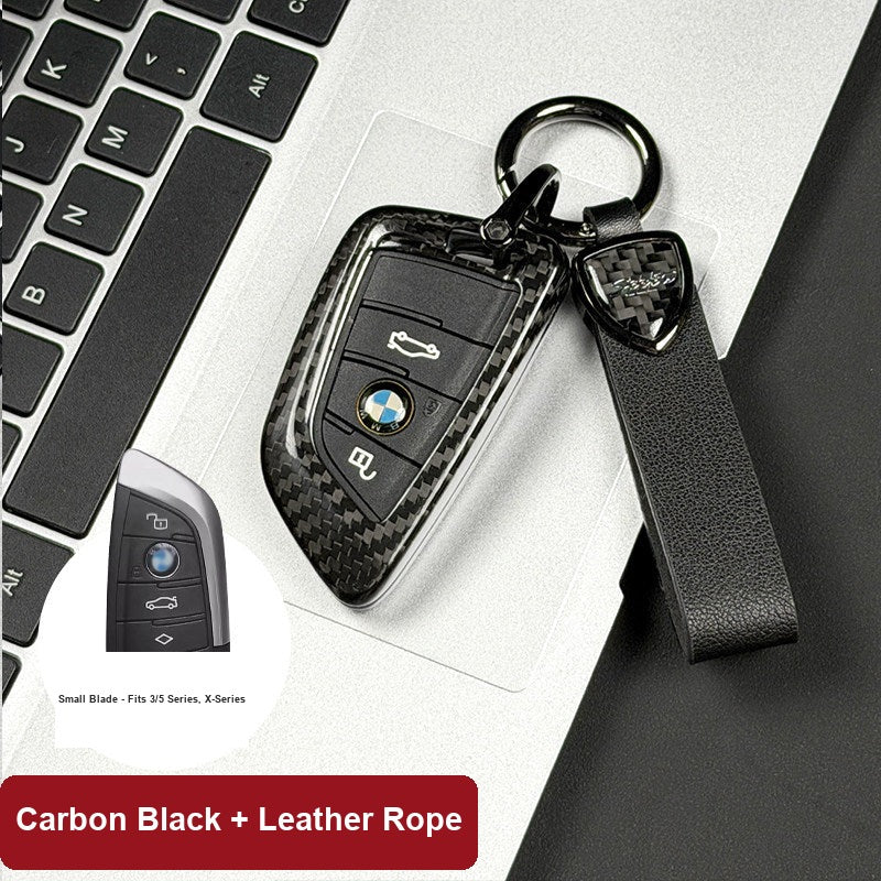 BMW Real Carbon Fiber Blade Key Fob Case - Luxury Protective Cover