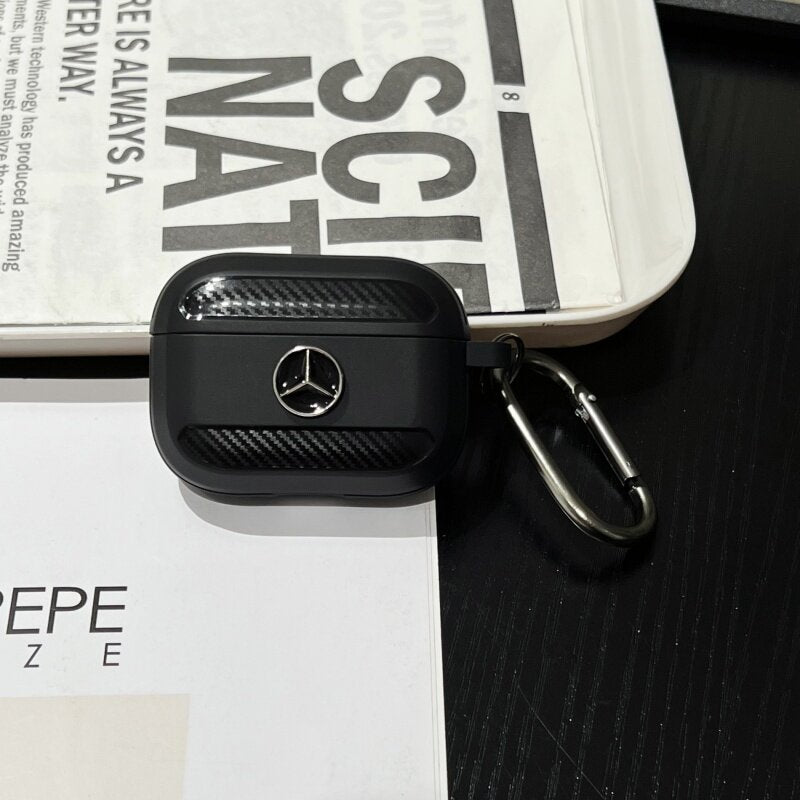 Car Logo AirPods Case - Carbon Fiber Cover for AirPods Pro 1/2/3, 3rd/4th/5th Gen