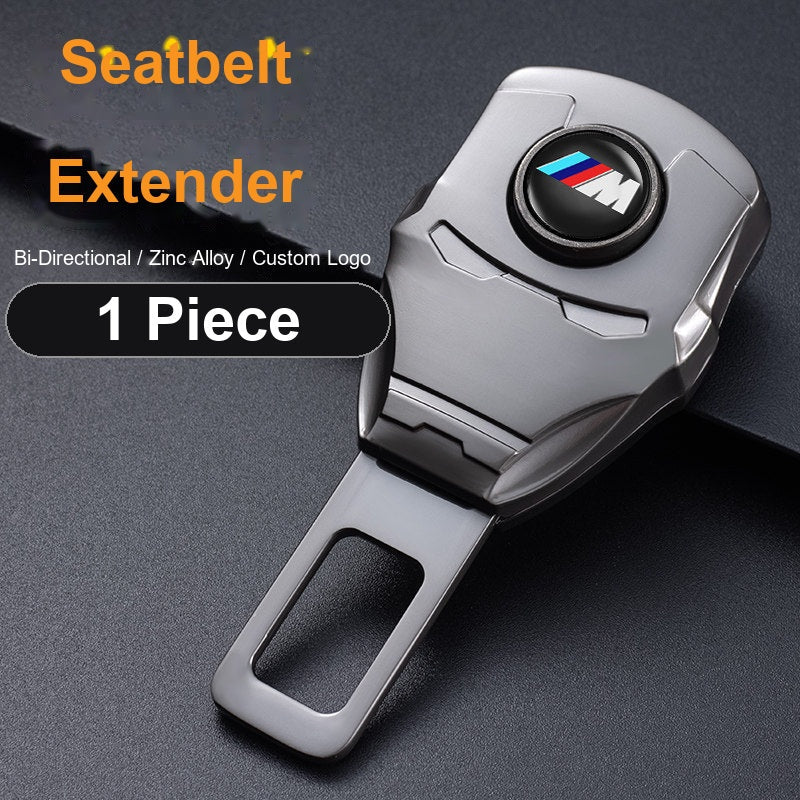 BMW M seat belt buckle extender - single piece, M logo badge