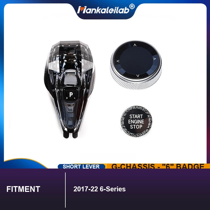 BMW G-Chassis Crystal Gear Knob Set - 6-Series Badge (2017-2022)