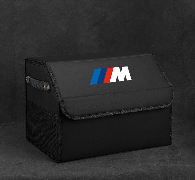 Black leather BMW M trunk storage box - small size, standard configuration