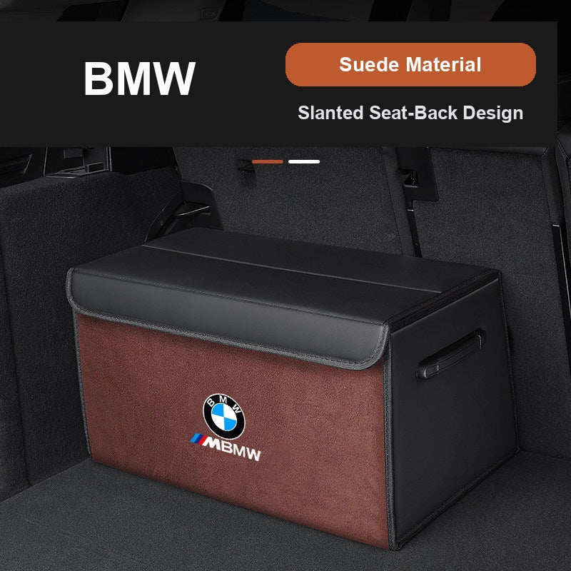 BMW car trunk storage organizer box - foldable with movable dividers