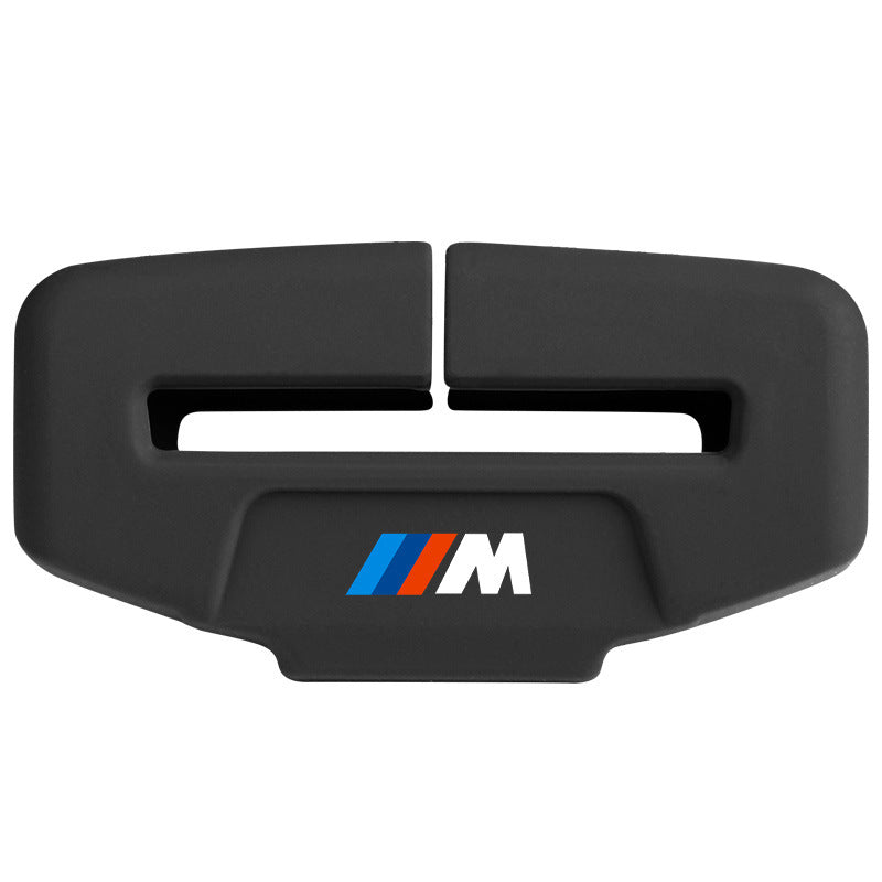 BMW M seat belt buckle silicone cover receiver clip detail