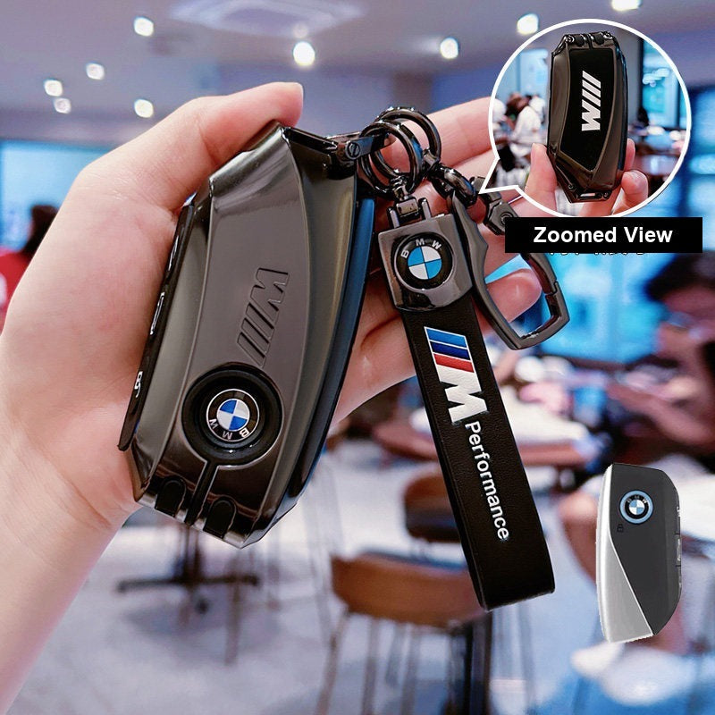 BMW key fob case - E Edition Night Black [with BMW Emblem Three-Piece Set]