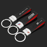 Collector's Performance Suede Keychain – Polished Crest Edition in BMW M, AMG or S line