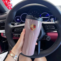 Taza de viaje aislada Porsche – Vaso de acero inoxidable para frío y calor