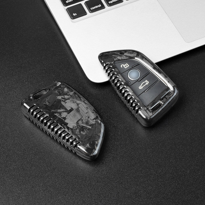 BMW Real Carbon Fiber Blade Key Fob Case - Luxury Protective Cover
