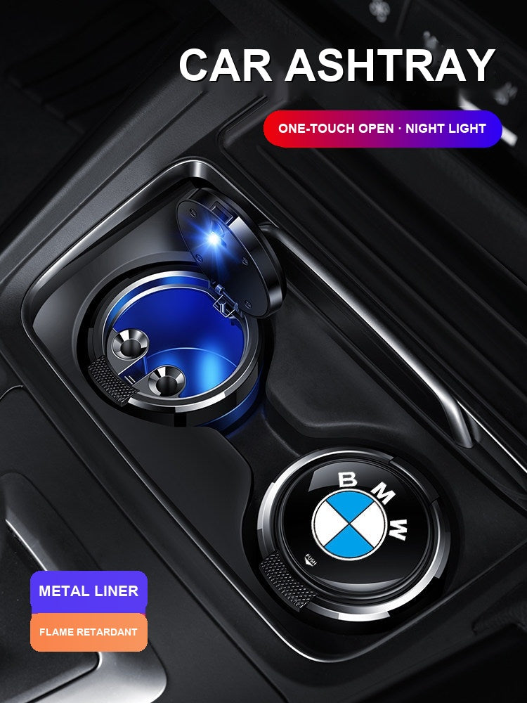 Ashtray insert showing automatic LED light activation