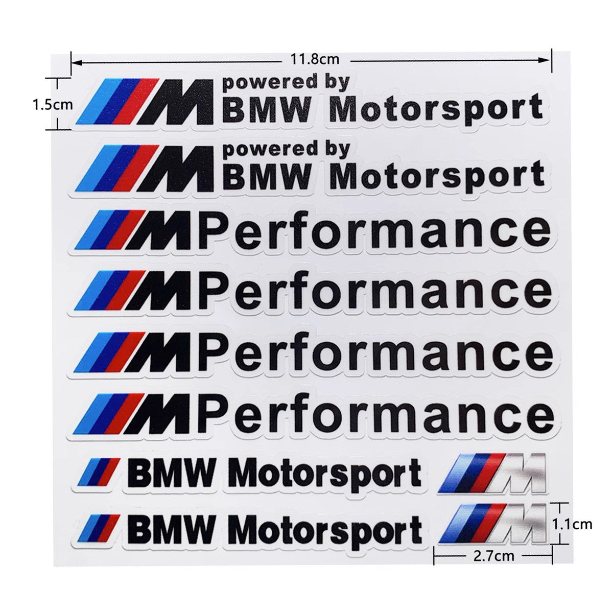 BMW Motorrad Decal & Emblem Sticker Set - Reflective, Metal & Embroidered Styles