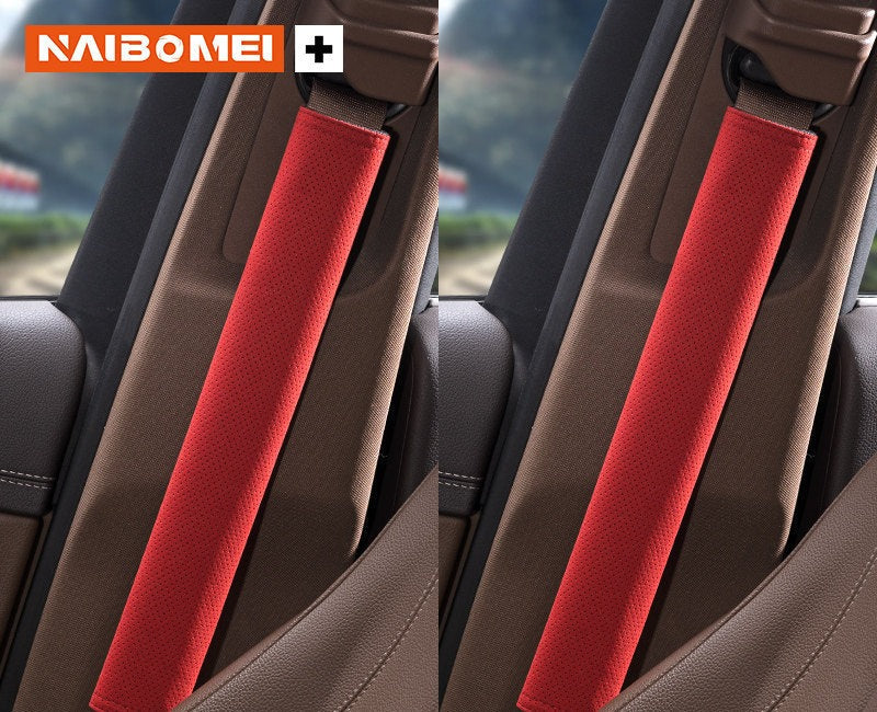 BMW M Performance seat belt shoulder pad, flame red, pair, 33cm
