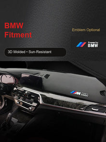 BMW instrumentbord-solskærm - Instrumentbord-måtte i læderlook med antirefleks