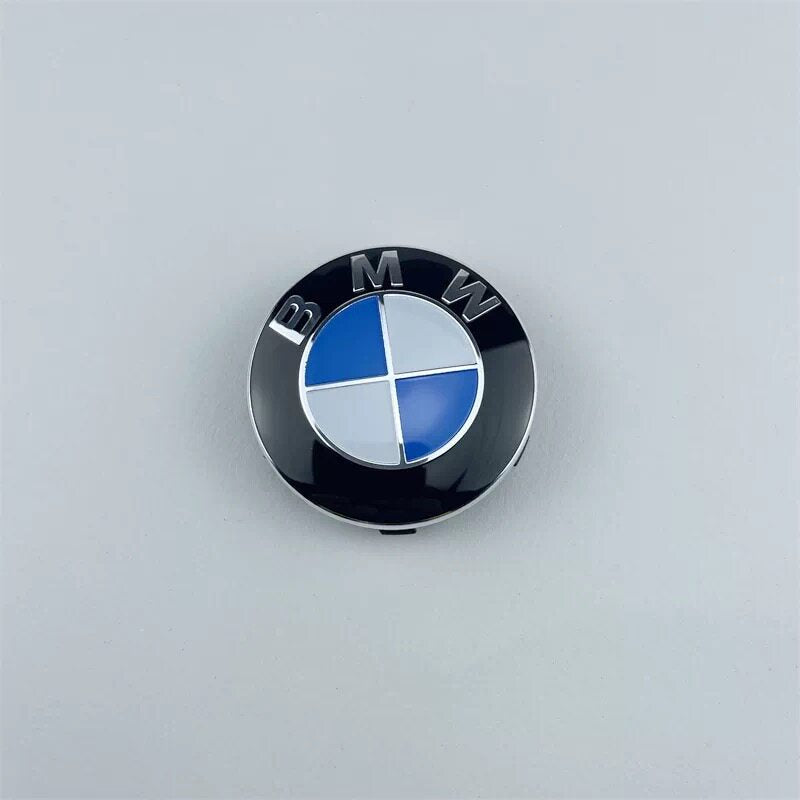 BMW wheel center cap, original blue/white, 56mm single