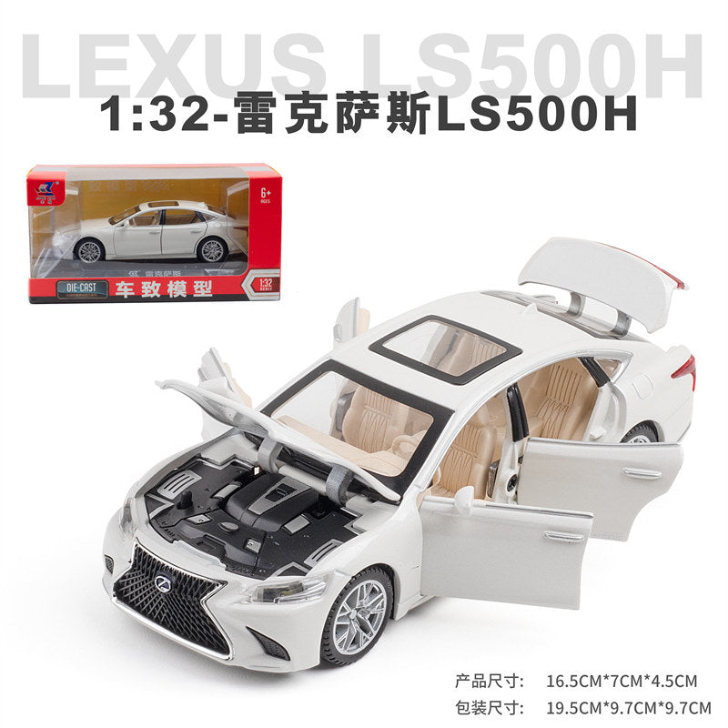 نموذج محاكاة سبيكة Lexus LS500h بمقياس 1:32، زينة سيارة Lexus، لعبة سحب بصوت وضوء