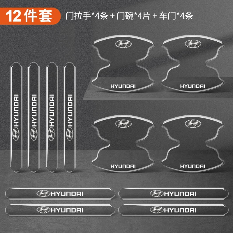Car door handle stickers, door bowl protectors, anti-scratch scratch protectors, transparent paint protective films, decorative supplies