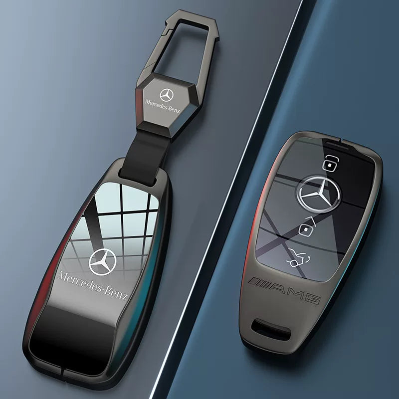 Mercedes-Benz Type A key case with hook buckle keychain and AMG back