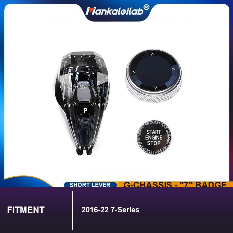 BMW G-Chassis Crystal Gear Knob Set - 7-Series Badge (2016-2022)