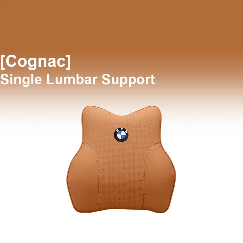 BMW Cognac - Single Lumbar Support - Memory Foam Cushion