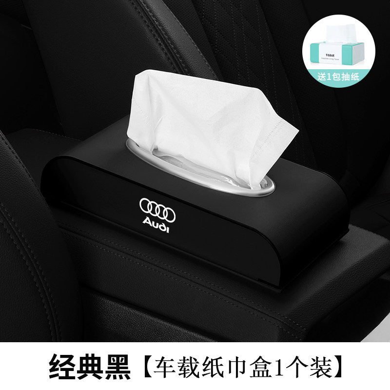 Suitable for Audi S A4LA6LA5Q5LQ7Q3 car tissue box A7A3Q2L car decoration paper drawer box