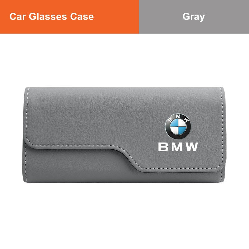 BMW sun visor glasses case in Gray